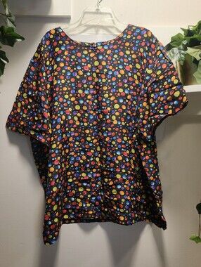 "Bubble Pop Electric" Colorful Polka Top